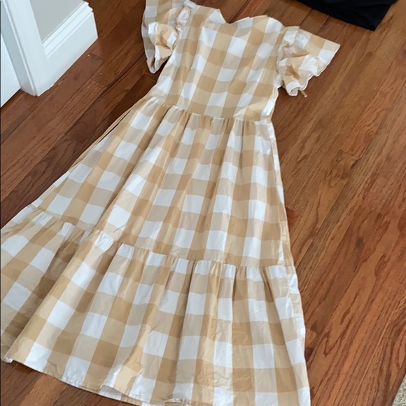 NWT Who What Wear Check Bell Sleeve Midi - Picture 10 of 12